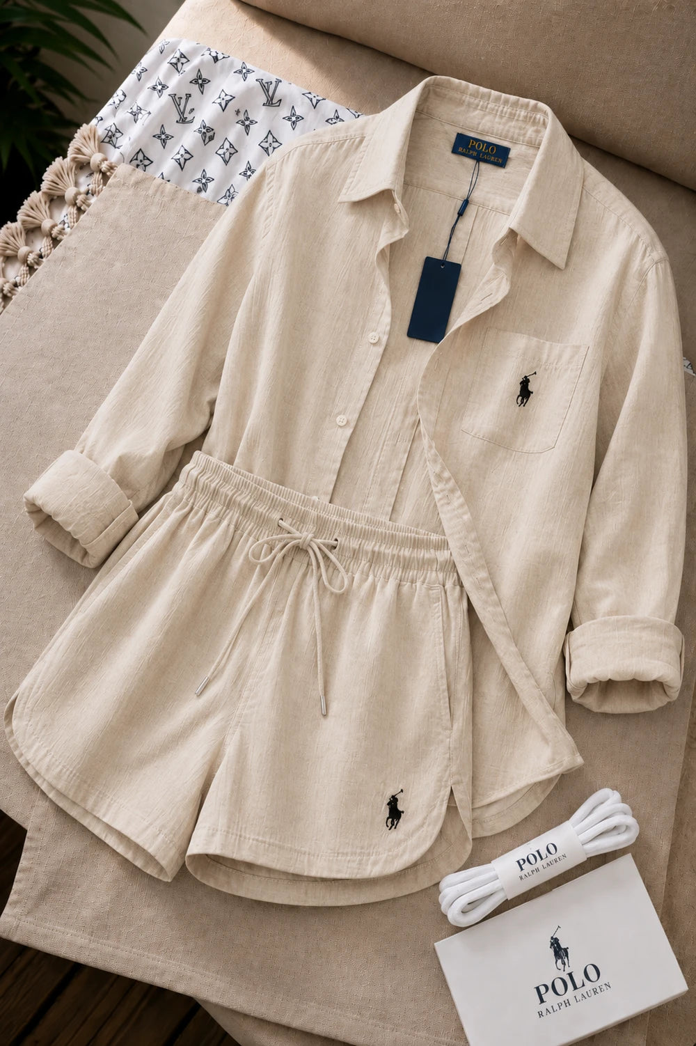 Soft Lounge Shirt and Shorts Set