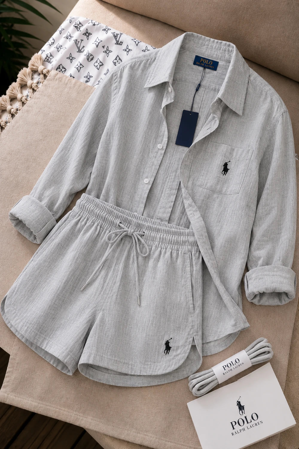 Soft Lounge Shirt and Shorts Set