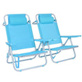 2-Pack – Reclining Beach Chairs | Lightweight, Portable, and Comfortable | Free Sun Umbrella (Special Summer Offer)